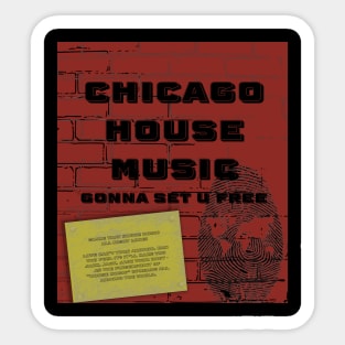 Fly Your House Music Flag! Sticker